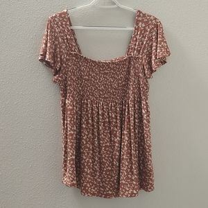 Mason & Belle Finnea Flutter Sleeve Smock Knit Top